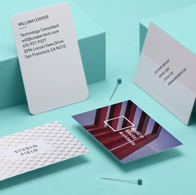 Show details for zMOO Copper Foil Business Cards