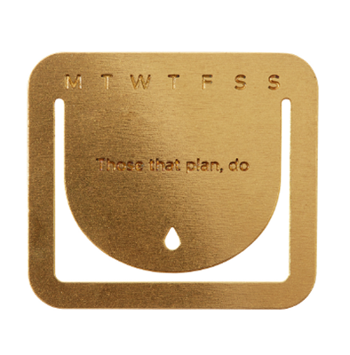 Show details for Perpetual Calendar Replacement Clip - Brass