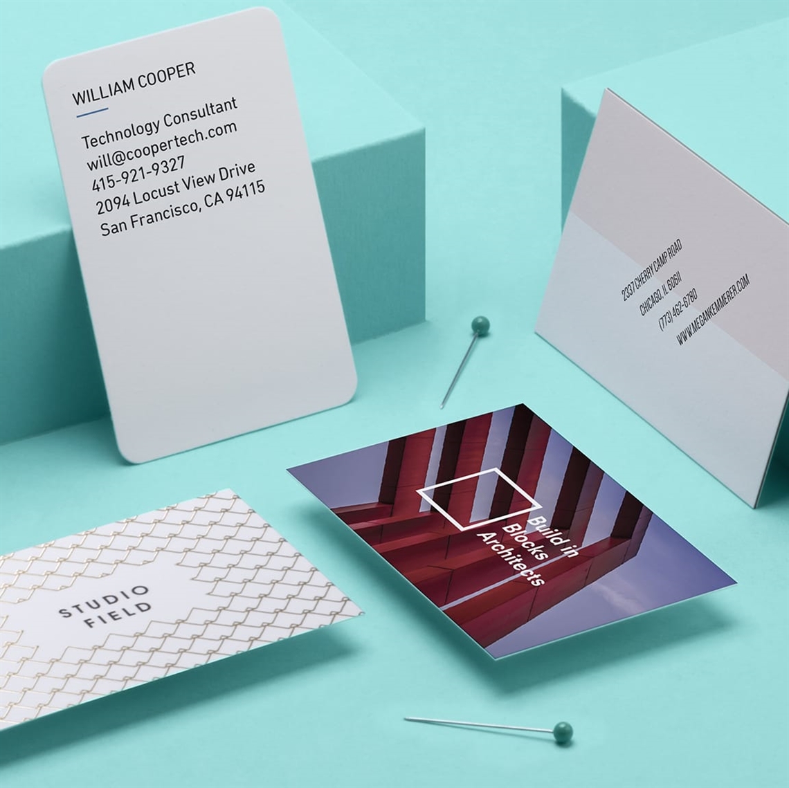 Show details for zMOO Copper Foil Business Cards