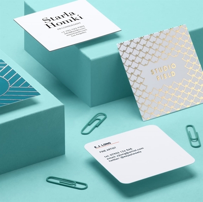 Show details for zSquare Copper Foil Business Cards